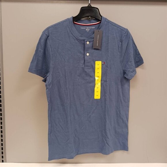 NWT Men’s Tommy Hilfiger Blue Crewneck T-Shirt Size Small – Classic Fit - Picture 1 of 12